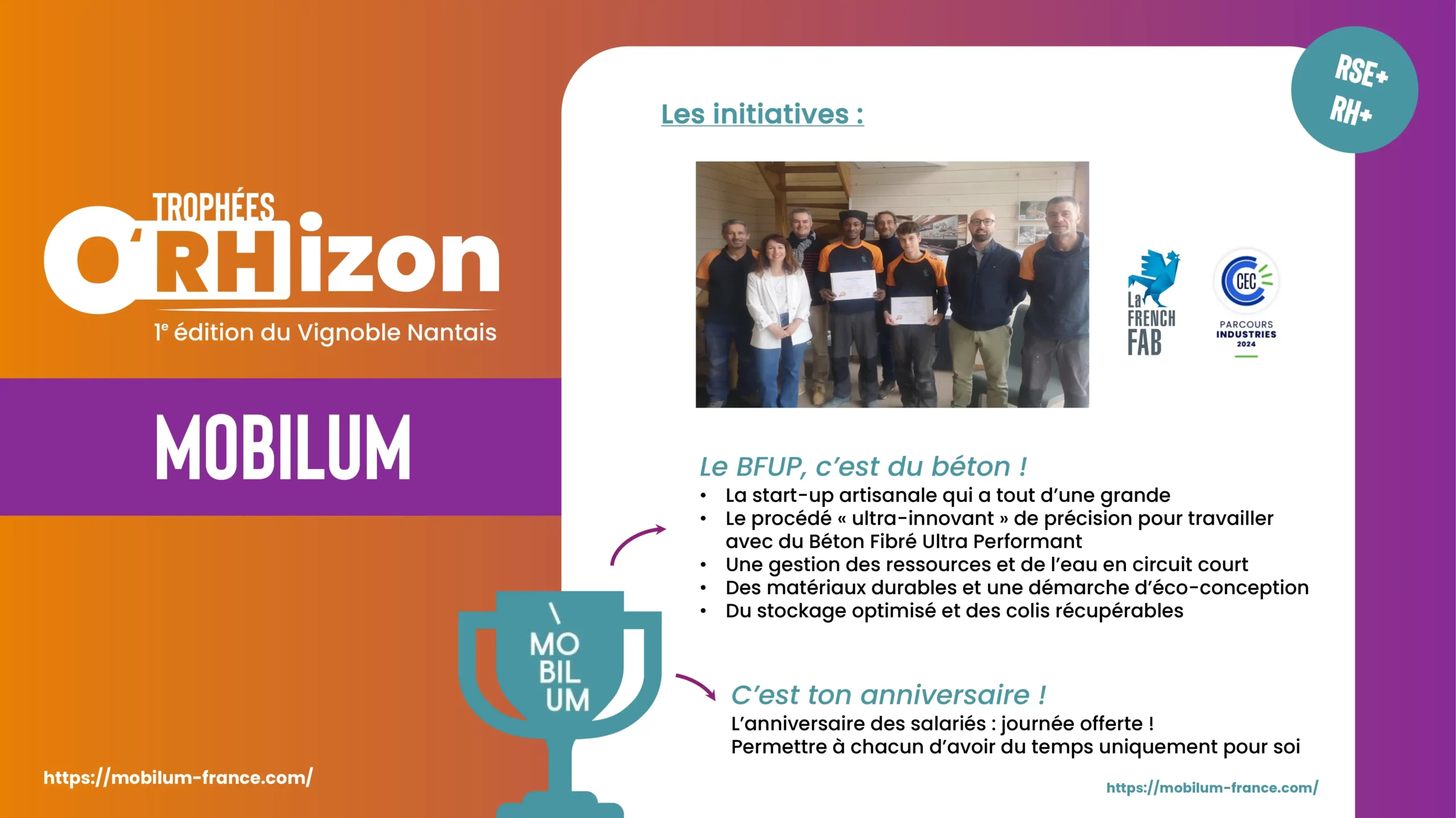 TROPHÉES O'RHIZON CANDIDAT - Mobilum