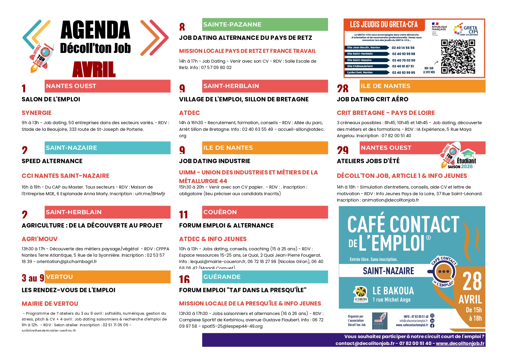 Agenda événement 44 Avril 2026